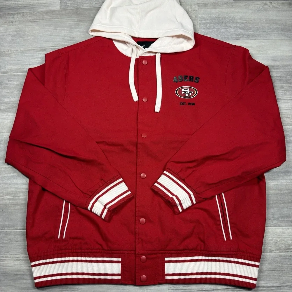 Darius Rucker Collection x Fanatics SF 49ers Full-Snap Hoodie Jacket – Size XL - Picture 2 of 11